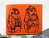 ON SALE - Orange Matryoshka Billfold Wallet