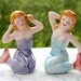Vintage Mermaid Salt and Pepper Shakers - Japan - FREE SHIPPING