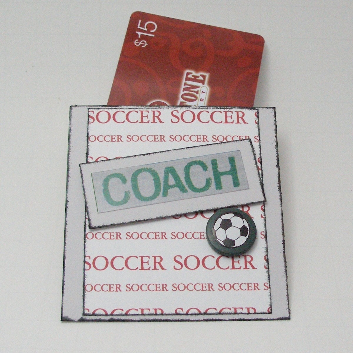 Thanks COACH gift card holder CUSTOMIZED FOR by JustScrapsNThings
