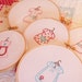 Dresses Embroidery PATTERN - Set of 5