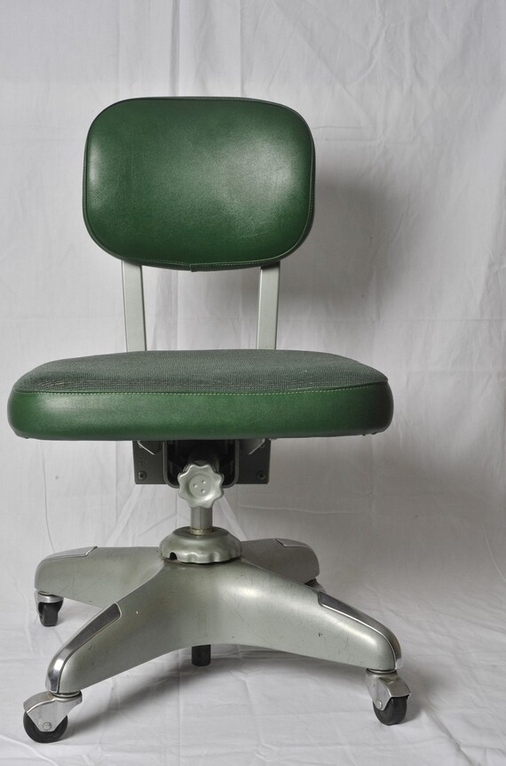 Green Office Steno All Steel Equipment Company Chair 1966