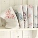 Romantic Shabby Floral Linen Fat Eighth Set of 6, U1070
