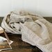 Wholesale, 2 yards Neat Beige Check Gauze Cotton, W111