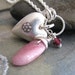 Hill Tribe Silver Heart Necklace, Pink Tourmaline, Red Garnet, Sterling Silver, Handmade, Valentine's - Hold My Heart