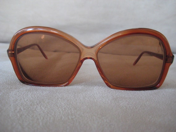 Givenchy 1970's Sunglasses Orange frames with very unique