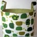 Fabric Storage Basket Bin - Green Turtles Urban Zoologie