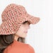 Vintage 1970s Hat - 70s Hat - Wide Brimmed Floppy Hat in Autumn Browns