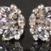 WEISS Clear Rhinestone Earrings (E-1-6)
