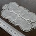 1 rare embroidery Monogram Initial I - vintage supply 100mm