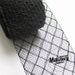3 Yards Black 2 inch wide Diamond Crin Crinoline Horsehair Braid for Hats and Fascinators