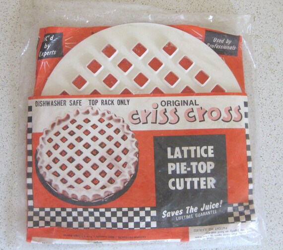 Vintage Original Criss Cross Lattice Pie Top Cutter
