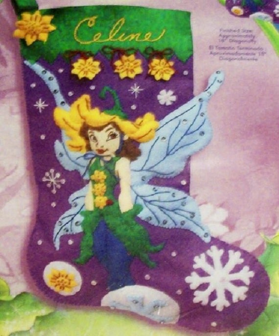 Lily Fairy Stocking Felt Applique Craft Kit Disney's