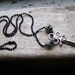 SALE skull and key necklace