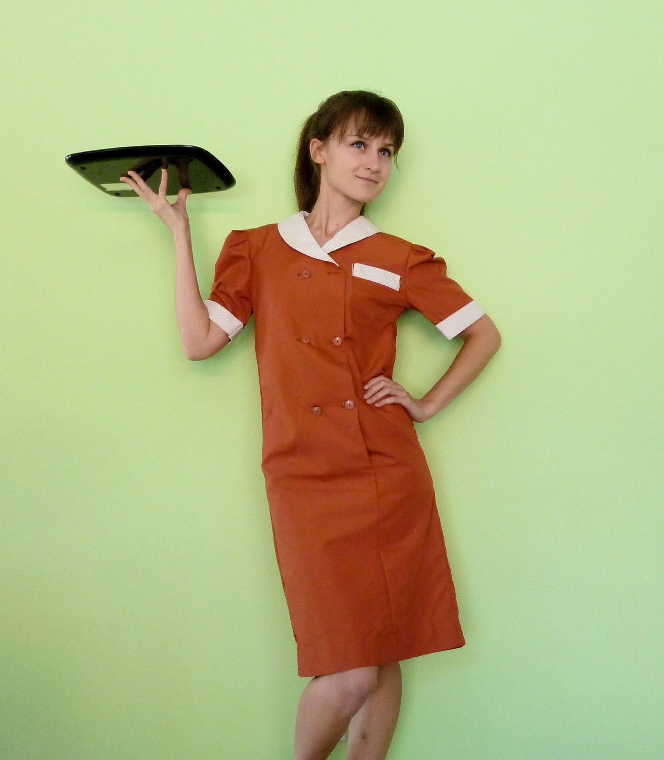 Vintage Waitress Uniform 12