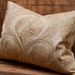 Decorative Pillow - Designer Embroidered Linen Pillow. Includes your choice of Organic Buckwheat Spa or Feather/Down Insert