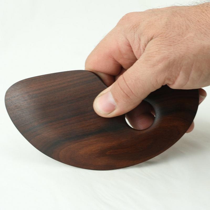 Large Wood Pottery Rib Tool