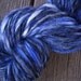 Midnight Blue Merino Tencel Mixed Handspun Yarn - 50 yards