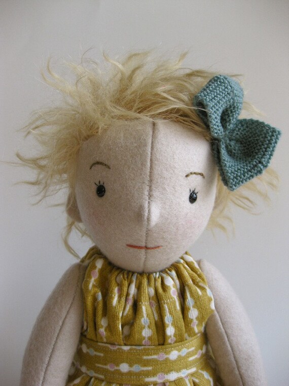 wool felt jointed doll