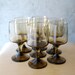 Smokey Wine Glasses - Set of 7 - Ombre Glass 70's