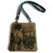Ready To Ship. Burlap Messenger Bag, Cross Body Bag, Sling Bag. Kona Nightingale Hawaii Donkey. Handmade in Hawaii.