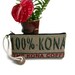 READY TO SHIP. Burlap Kona Coffee Bag. Wristlet, Pouch, Change Purse. Handmade in Hawaii.