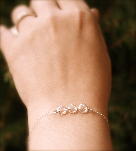 Sterling Silver Dainty Bracelet Original Design