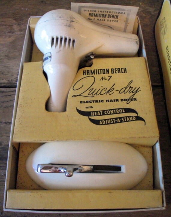 Vintage Hair Dryer VINTAGE Hamilton Beach No. 7 Quick Dry