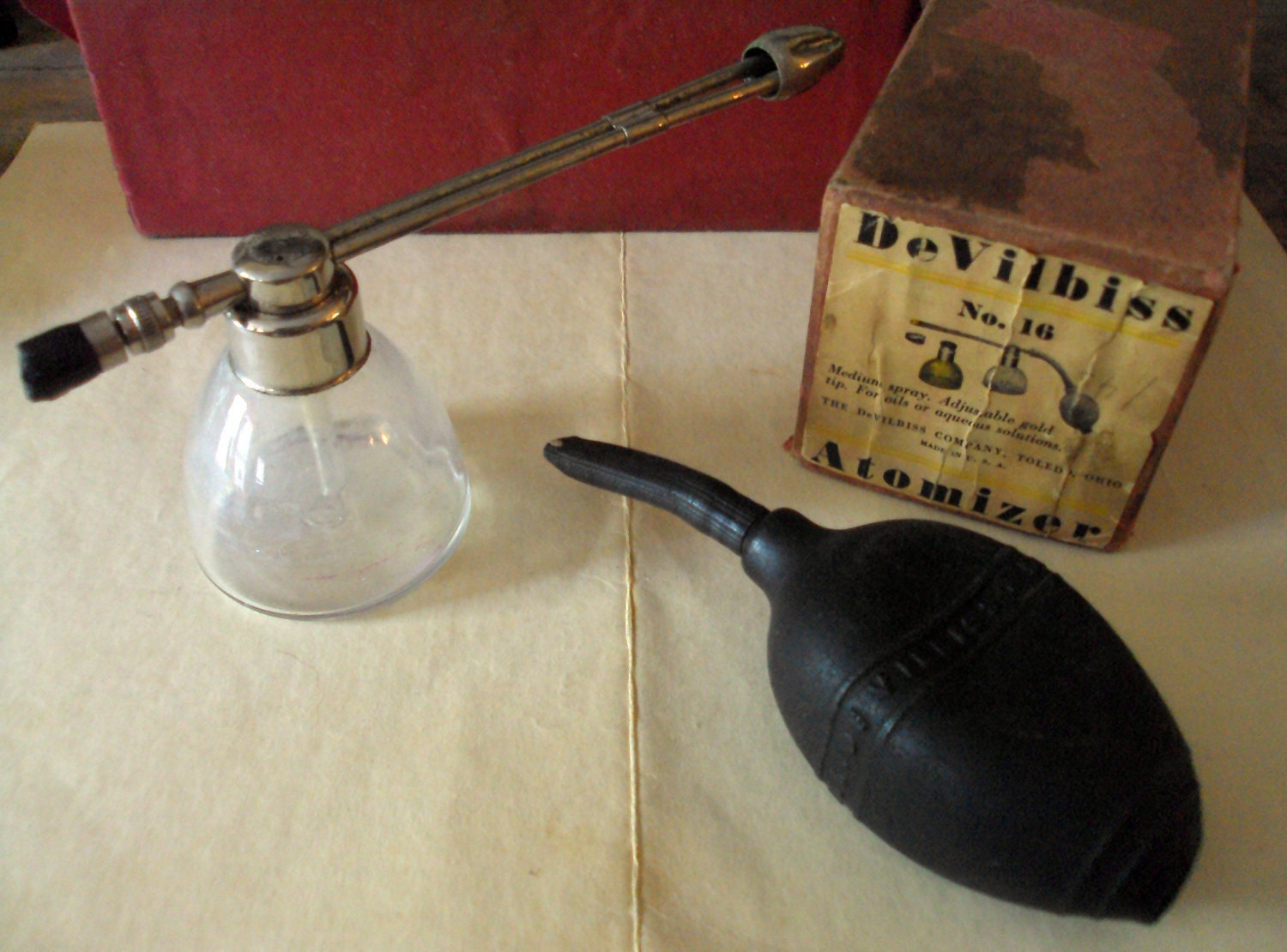 Vintage Atomizer DeVilbiss Atomizer Model No. 16 Antique