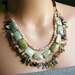 Statement Necklace - Tourmaline Multi Strand Necklace