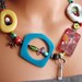 Mixed Media Necklace - Statement Necklace - Big Necklace