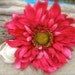 Wild Daisy Flower Hair Clip-PINK SURPRISE-Weddings, Summer Vacation, Floral Hair Clips, Rustic Country Weddings, Beach Wedding, Cowgirl Chic