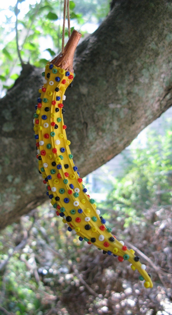 Okra Ornament Bright Yellow