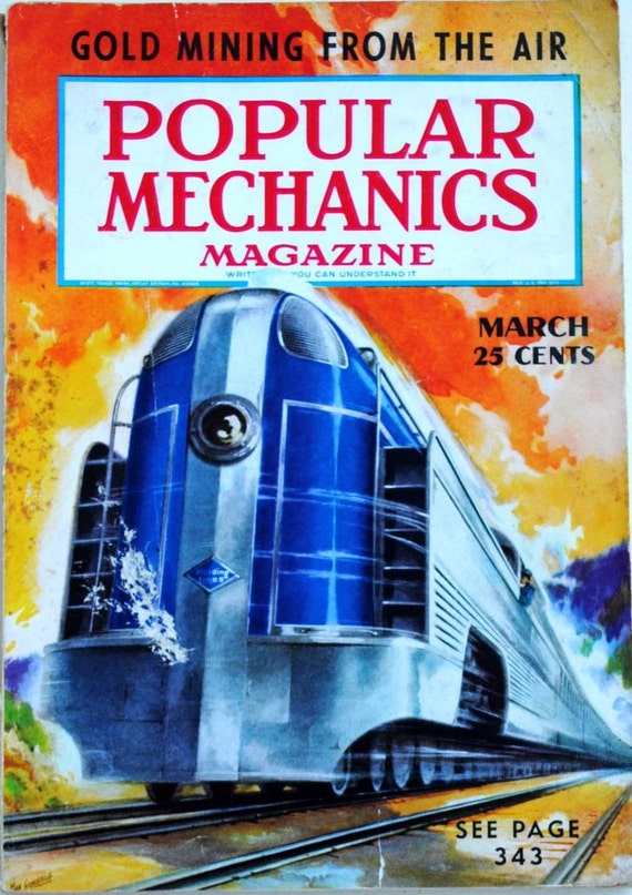 VINTAGE POPULAR MECHANICS MAGAZINE March 1938 by elgreco50 on Etsy