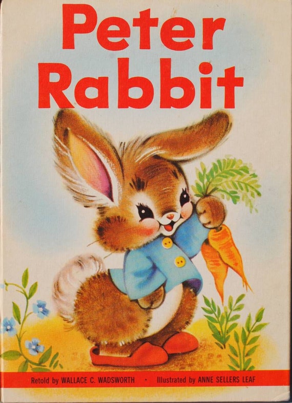 Classic PETER RABBIT Children's Book 1950s