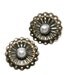 2 Vintage Look Flower Middles - Scrapbooking, Brads