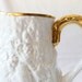Vintage English Bone China Pitcher, Old English Oak Pattern, Wedding Table Decoration