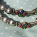 Exquisite huge old Central Asian - East Indian Tribal hoop earrings
