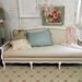 RESERVE DEVON Vintage Painted Cottage Chic Shabby White French Provincial Upholstered Louis Sofa UP105