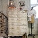 Painted Cottage Chic Shabby Tea Stained French Dresser