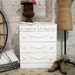 Painted Cottage Chic Shabby White French Chest of Drawers CH322