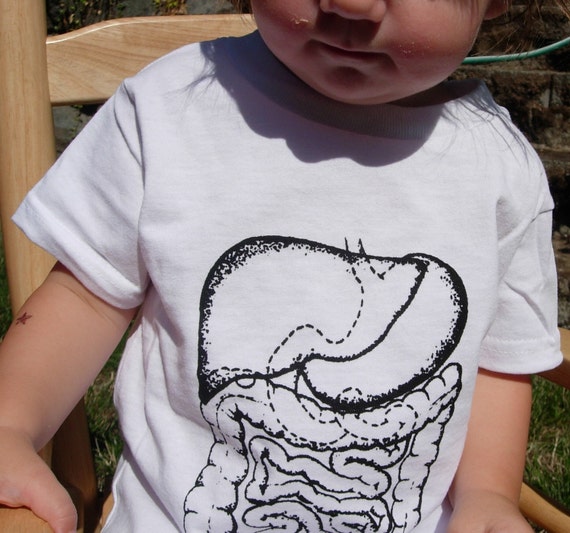 digestive system on t shirt