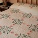 Sweet Pink Flowers Needletufted and Plush RetRac Vintage Chenille Bedspread