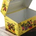 vintage tin recipe box