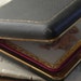 vintage 1930s traveling folding picture frame with convex glass