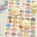70 vintage buttons spring pastel mix