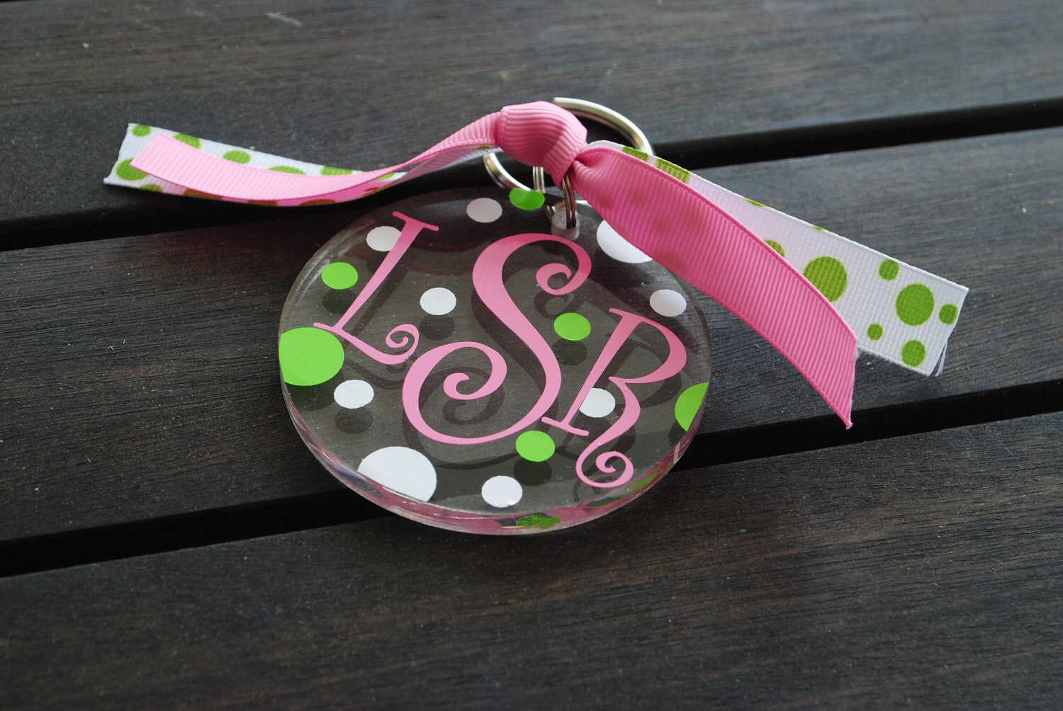 4 BLANK Round Acrylic Key Chain For You To Personalized