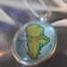 Map Pendant Necklace from Vintage Atlas Madagascar