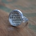 Vintage Dictionary Word Adjustable Ring DRAMA