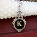 Typewriter Key Jewelry - Necklace - Letter K