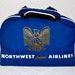 NORTHWEST ORIENT AIRLINES 1950s Souvenir Zippered Travel Bag Rare Collectors Item Like Twa klm and Pan Am